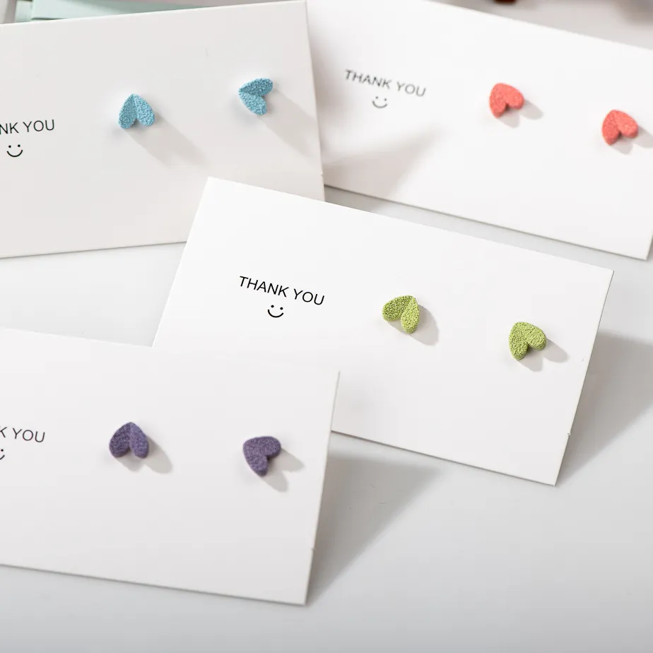 Authentic Quality Ceramic Multicolor Heart Dot Stud Earrings Anti Allergic Pin Accessories Moda Feminina High End Jewelry Z634