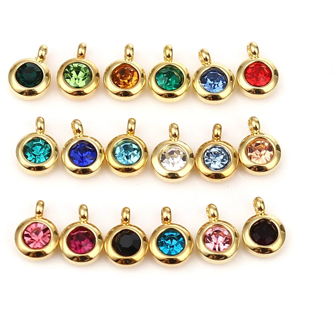Authentic The Golden Zodiac Cycle Enchanted Glass Birthstone Amulets
