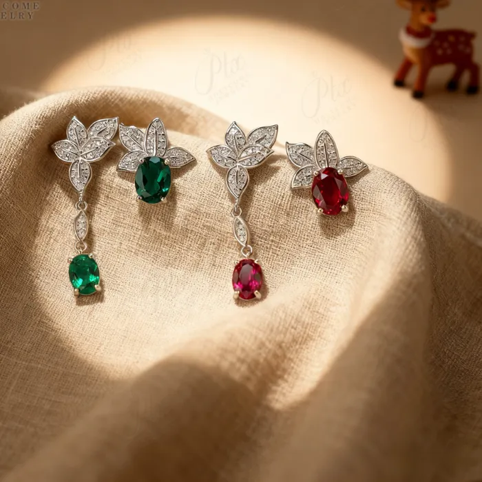 Authentic Radiant Luminescent Oval Talismanic Earrings