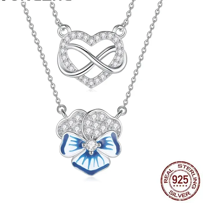 Authentic Pansy Heart Amulet Of Tender Devotion