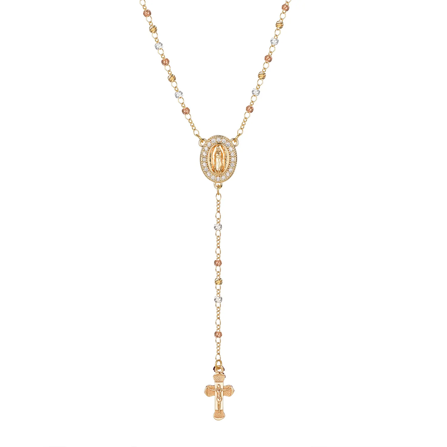 Authentic The Guadalupe Sanctity A Gold- Plated Rosary Of Divine Protection