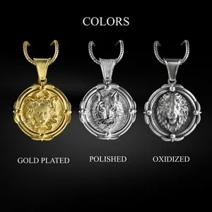 Authentic Viking Wolf Necklace Sterling Silver Two Headed Fenrir Pendant Norse Mythology