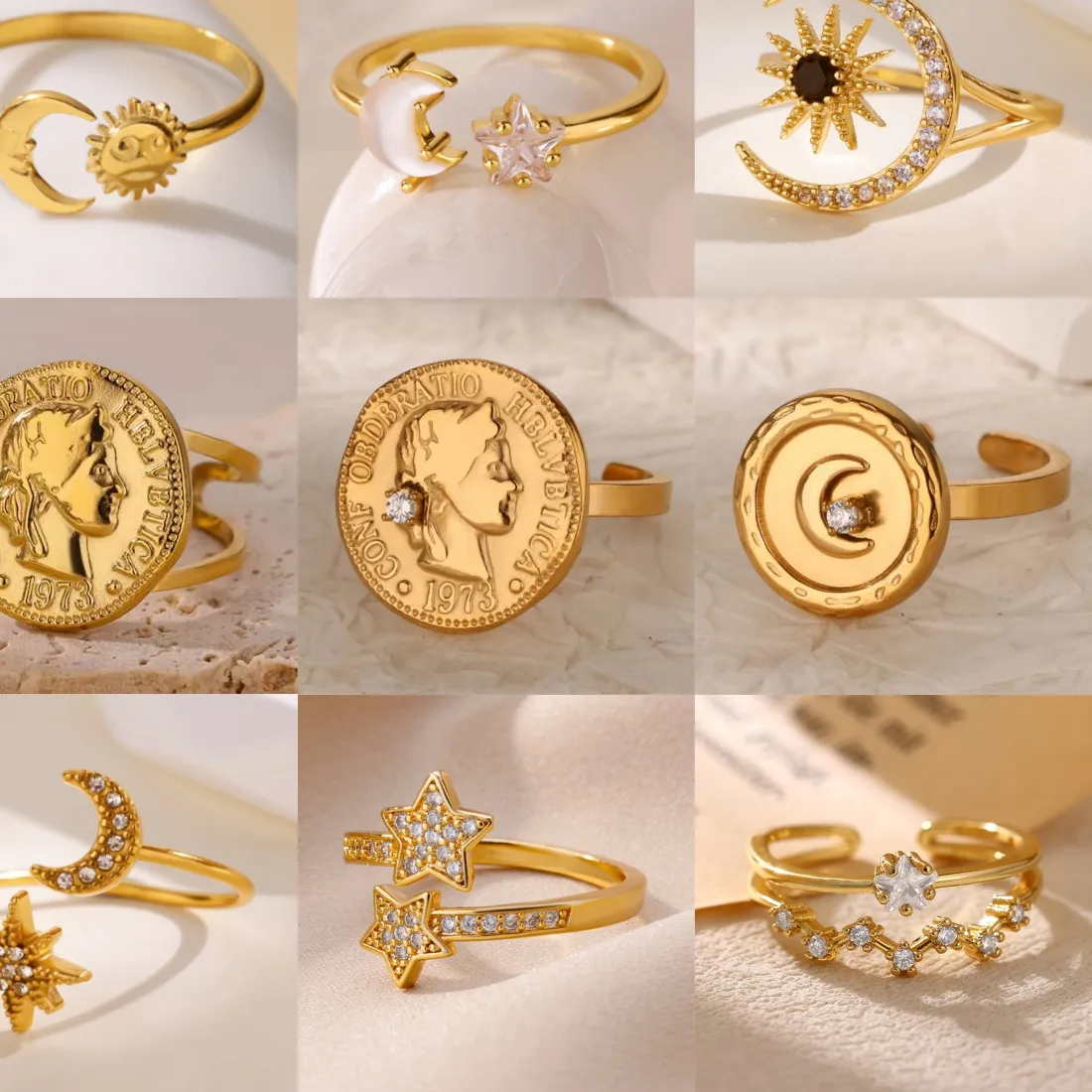 Authentic The Arethusa Whisper A Luminous Moon Talisman In Gold- Toned