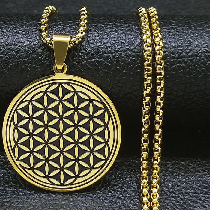 Authentic Bloom Of Eternity The Flower Of Life Gold Pendant