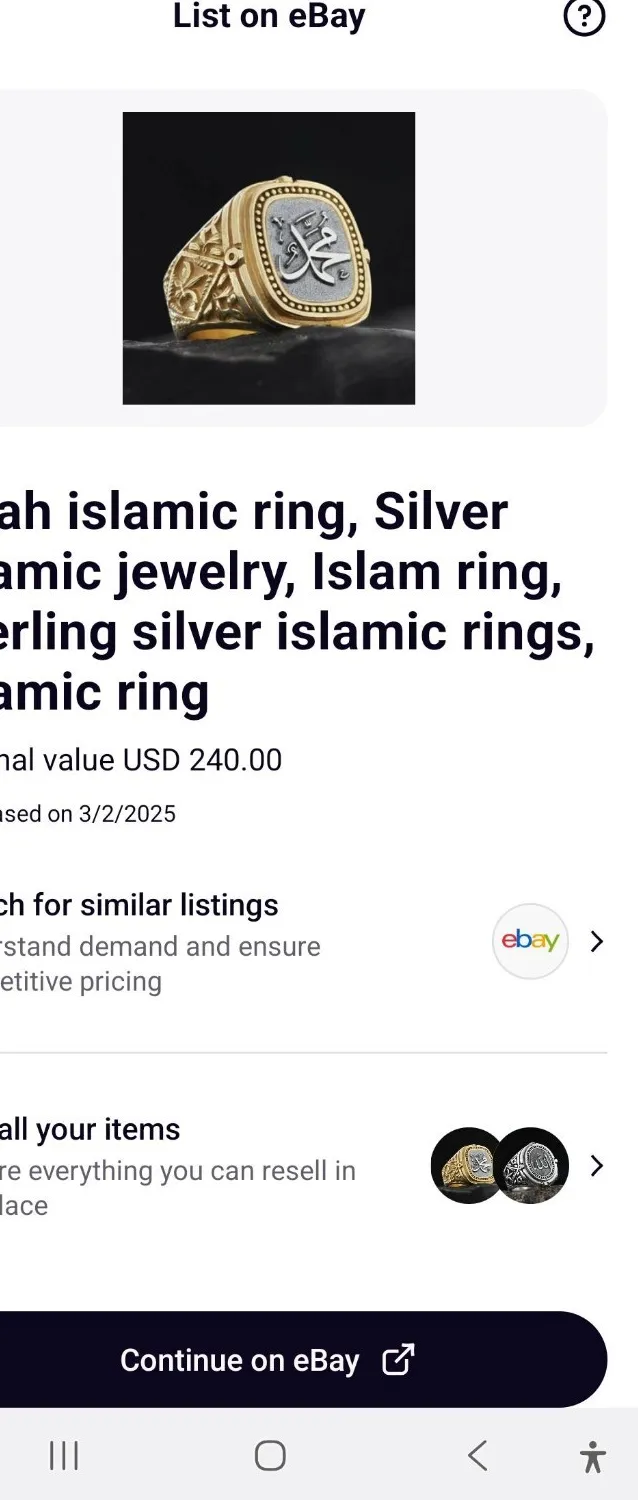 Authentic The Celestial Script: Sacred 14k Gold-Plated Sterling Silver Allah Talisman