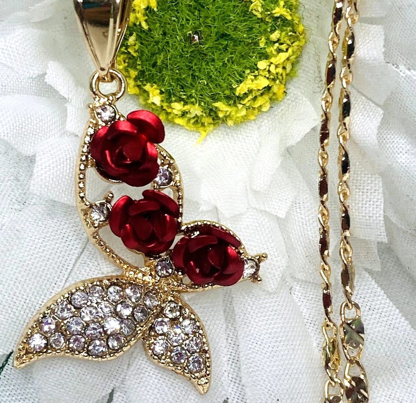 Authentic Unfurl the Wings of Transformation: 14k Gold Plated Butterfly Necklace