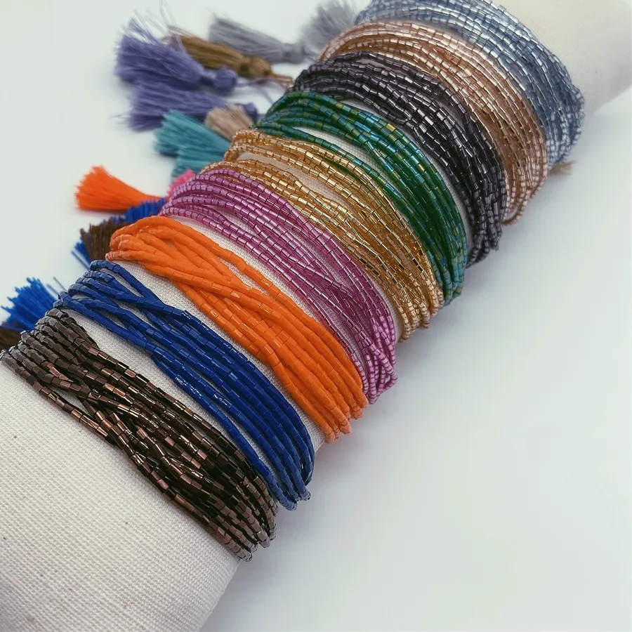 Authentic Zhongvi Bracelet Mexican Bracelets For Miyuki Tassel Pulseras Femme 2021 Crystal Jewelry Jewellery