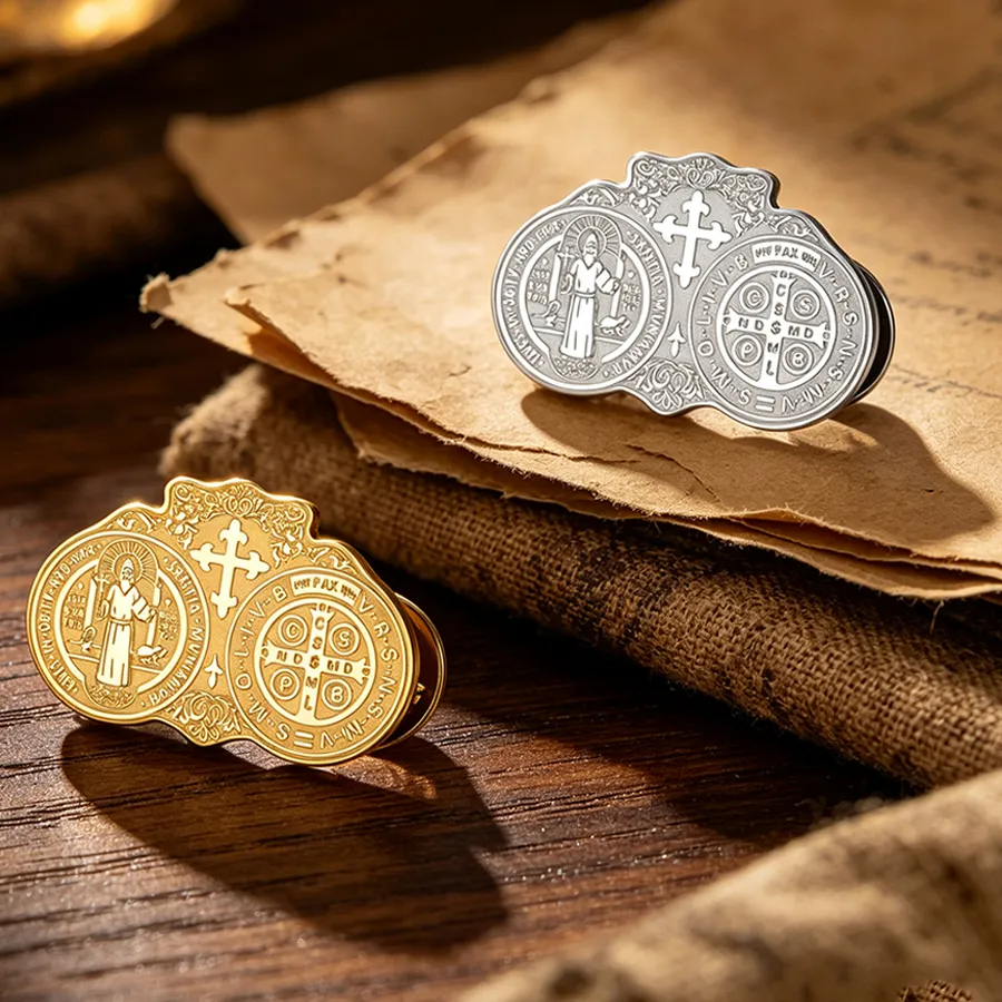 Authentic Amulet Of The Twin Guardians Benedict & Christopher