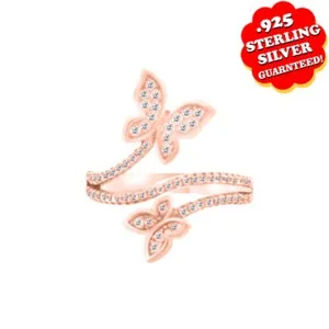 Authentic The Ethereal Transformation Butterfly Ring in Rose Gold