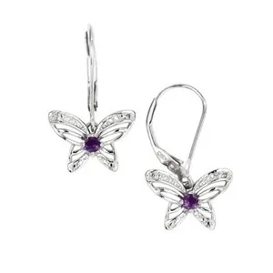 Authentic Celestial Morpho: Ethereal Amethyst Butterfly Adornments