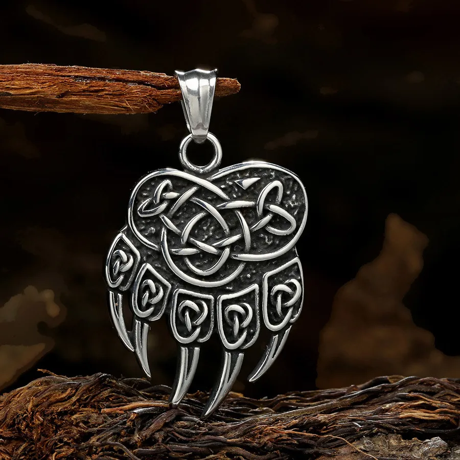 Authentic Ironclad Guardian Bear Paw Celtic Knot Talisman
