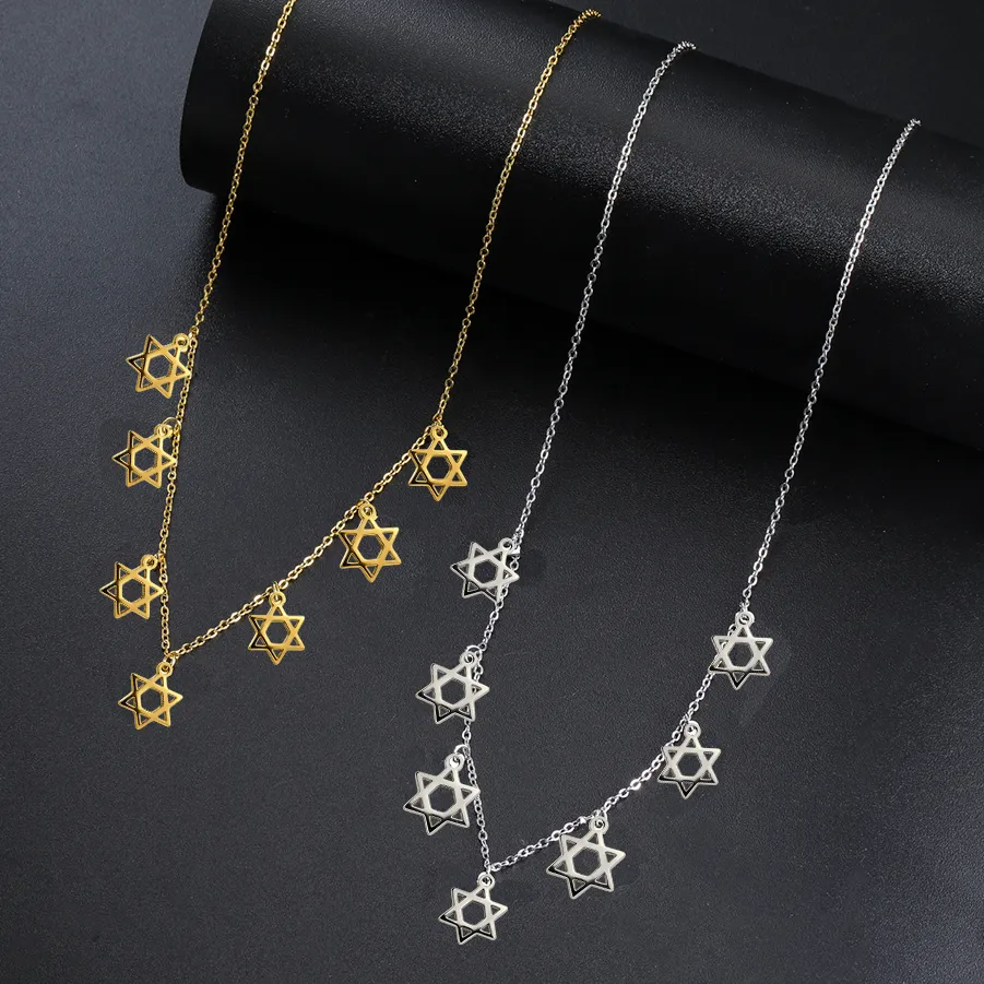 Authentic Star Of David Necklace Jewish Magen David Pendant Judaica Amulet Religious Symbol Lucky Protection Jewelry