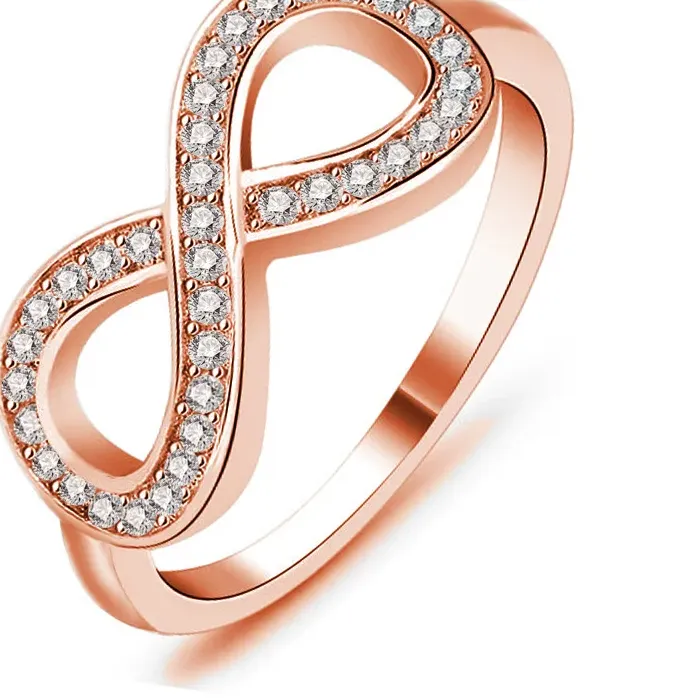Authentic The Eternal Loop Rose Gold Infinity Ring Of Infinite Devotion