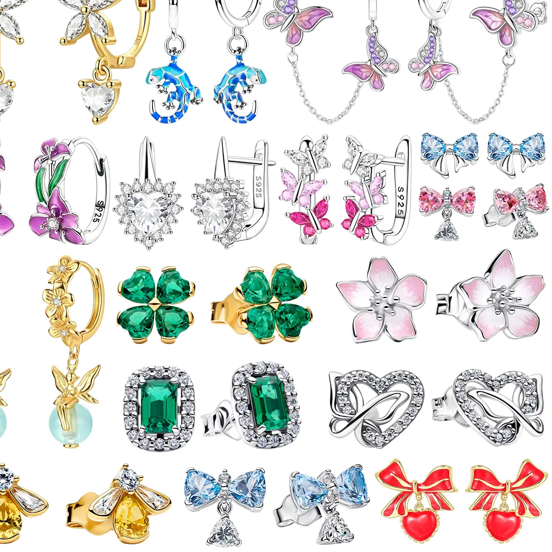 Authentic Whispering Meadow Gold- Plated Charms A Symphony Of Nature's Protective Talismans