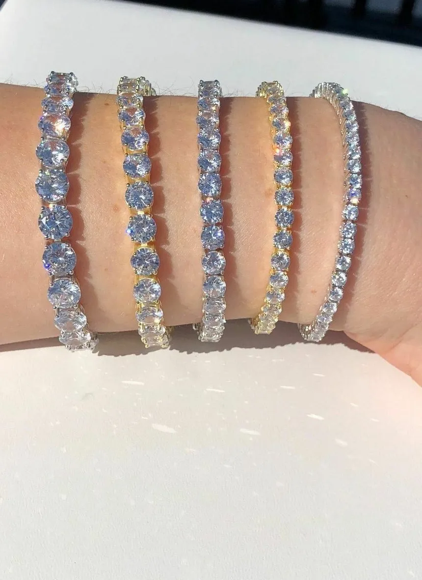 Authentic The Radiant Orbit Gilded Sterling Tennis Bracelet