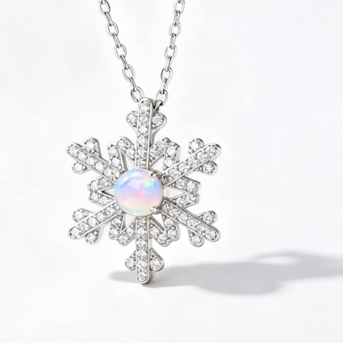 Authentic 1Pce 4Mm Natural Opal S925 Sterling Silver Necklace Play- Of- Color Cottagecore Christmas, Halloween, And Black Friday