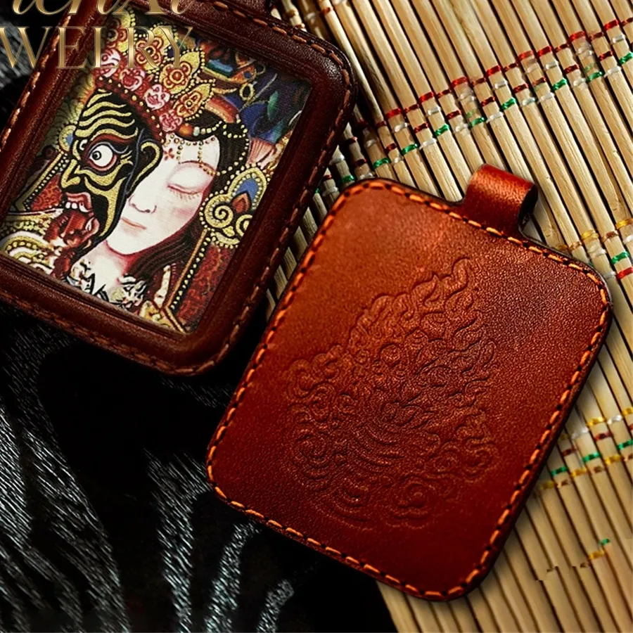 Authentic Zakiram, Guanyin, Manjusri Bodhisattva, Miniature, Handmade, Small Thangka, Pendant Exquisite Quality Jewelry