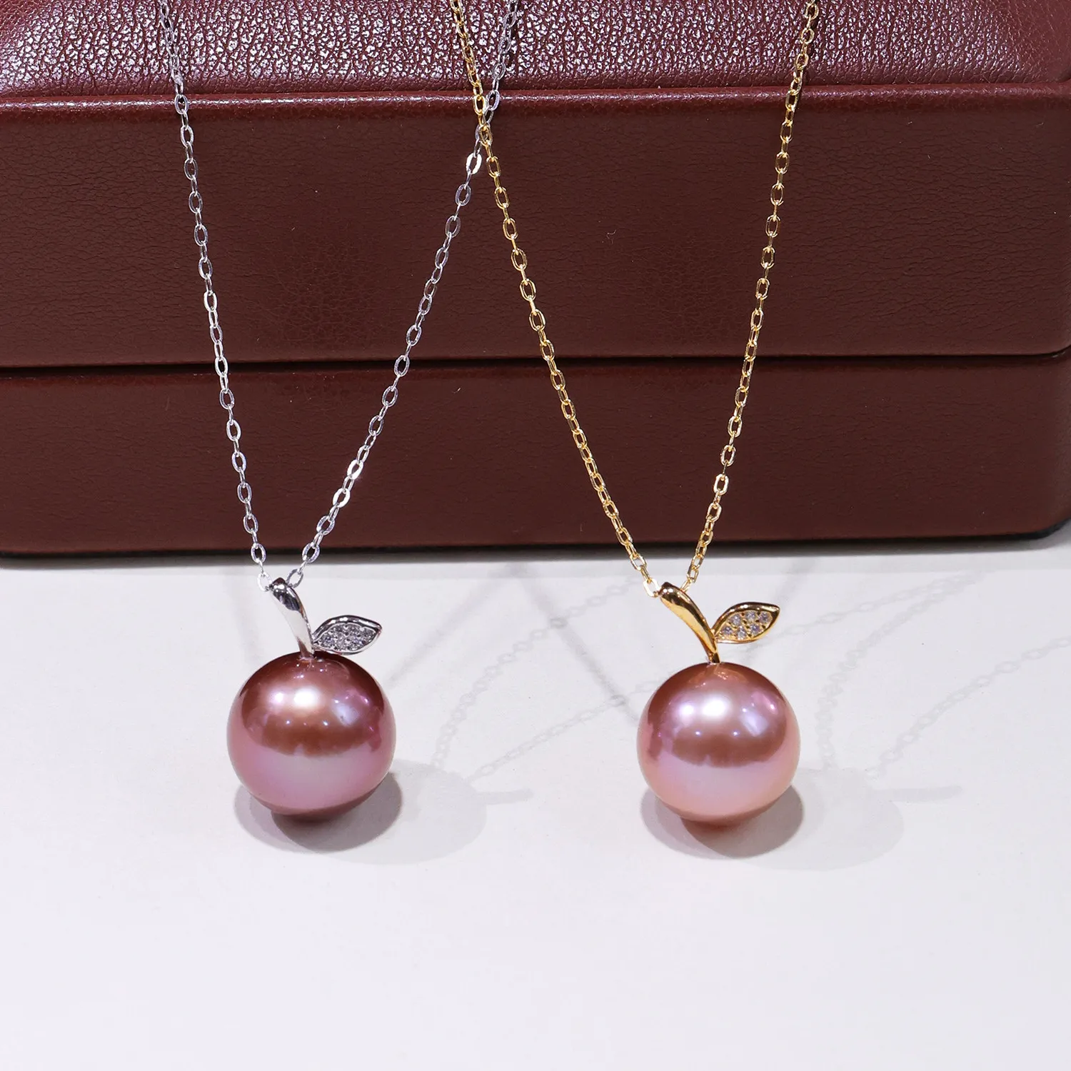 Authentic Nanhai Apple Pearl Pendant Embrace Lunar Radiance