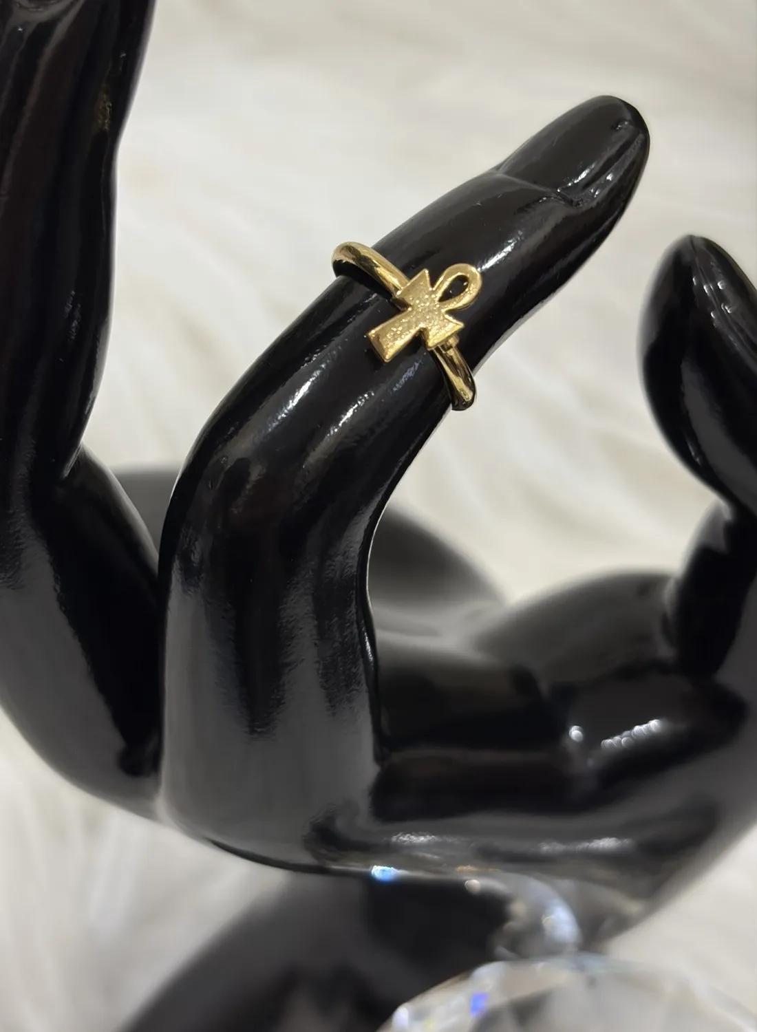 Authentic The Golden Ankh of Eternal Breath: Adjustable Sacred Talisman