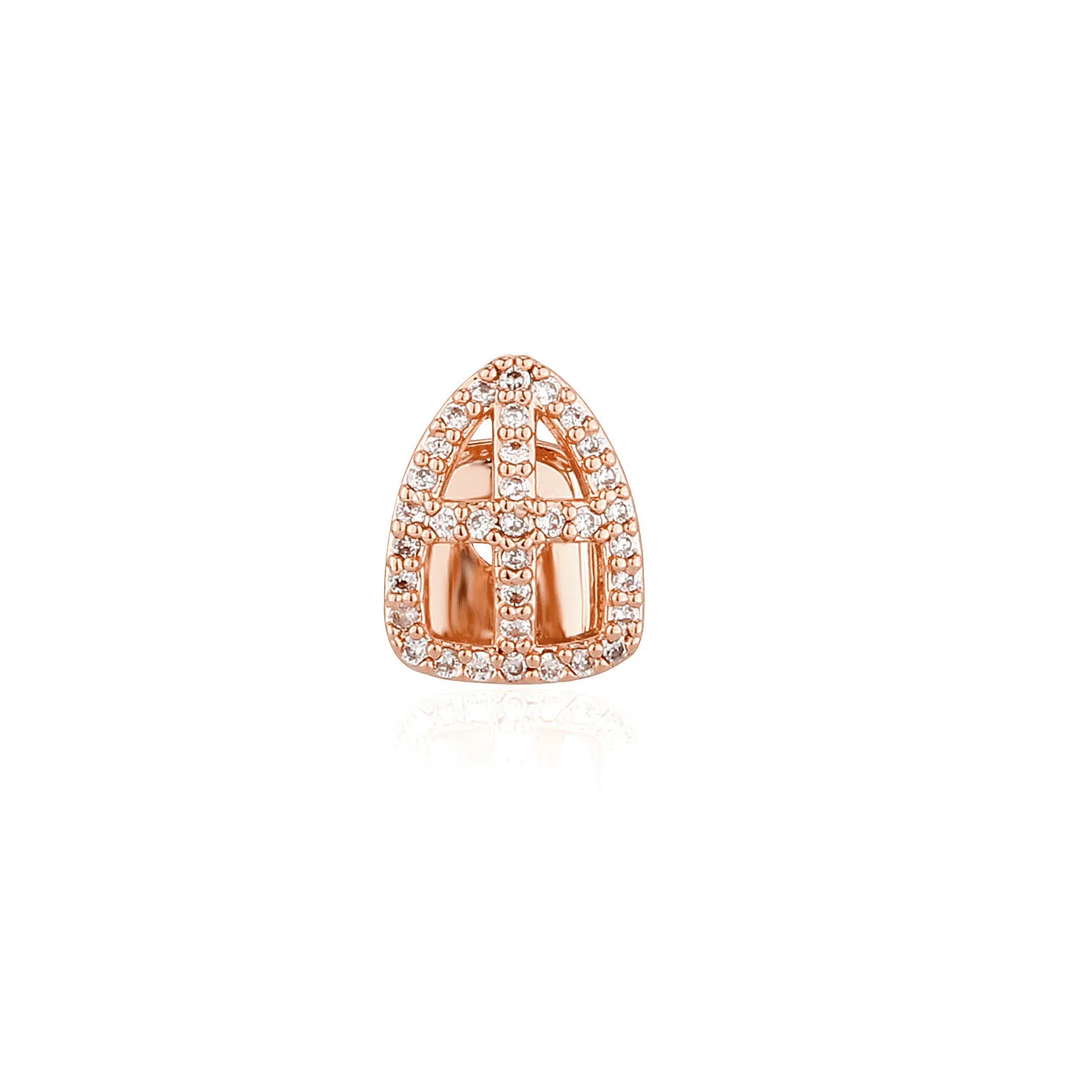 Authentic The Radiant Threshold Solitary Gold- Plated Cz Tooth Talisman