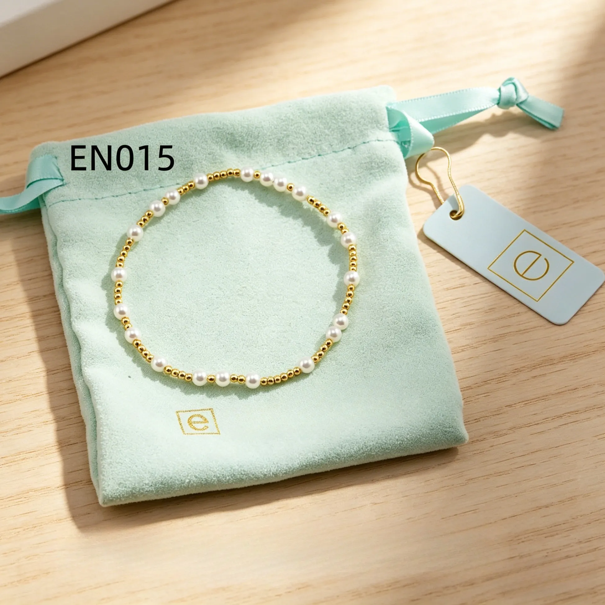 Authentic Yeevaa Hope Unwritten 4Mm Bead Bracelet With Pearl Birthday, Jewelry Daily Layering
