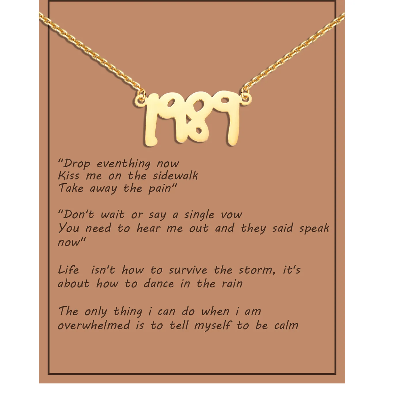Authentic Vojo Necklace Album Music Lover Mid Night Speaknow Fearless All Too Well 1989 Folklore Jewelry Inspired T.s Fans