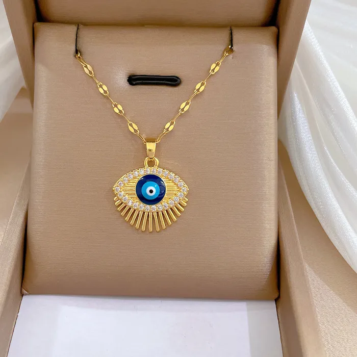 Authentic Radiant Shield Hamsa And Azure Eye Gold- Plated Talisman
