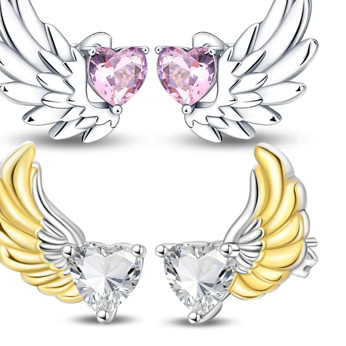 Authentic Celestial Whispers Angelic Wing Studs
