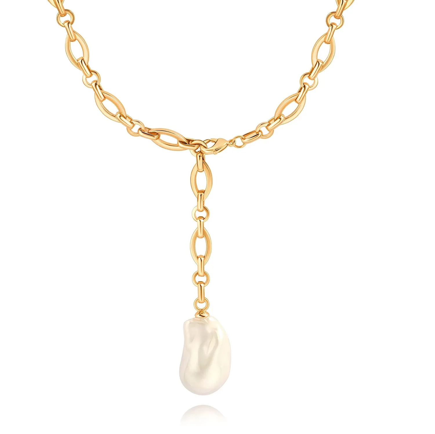 Authentic The Navigator's Grace: Baroque Pearl and Celestial Compass Amulet
