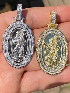 Authentic The Golden Wayfarer: St. Christopher Radiant Baguette Medallion