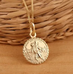 Authentic The Golden Pathfinder: Saint Christopher Sacred Journey Talisman in 925 Sterling Silver