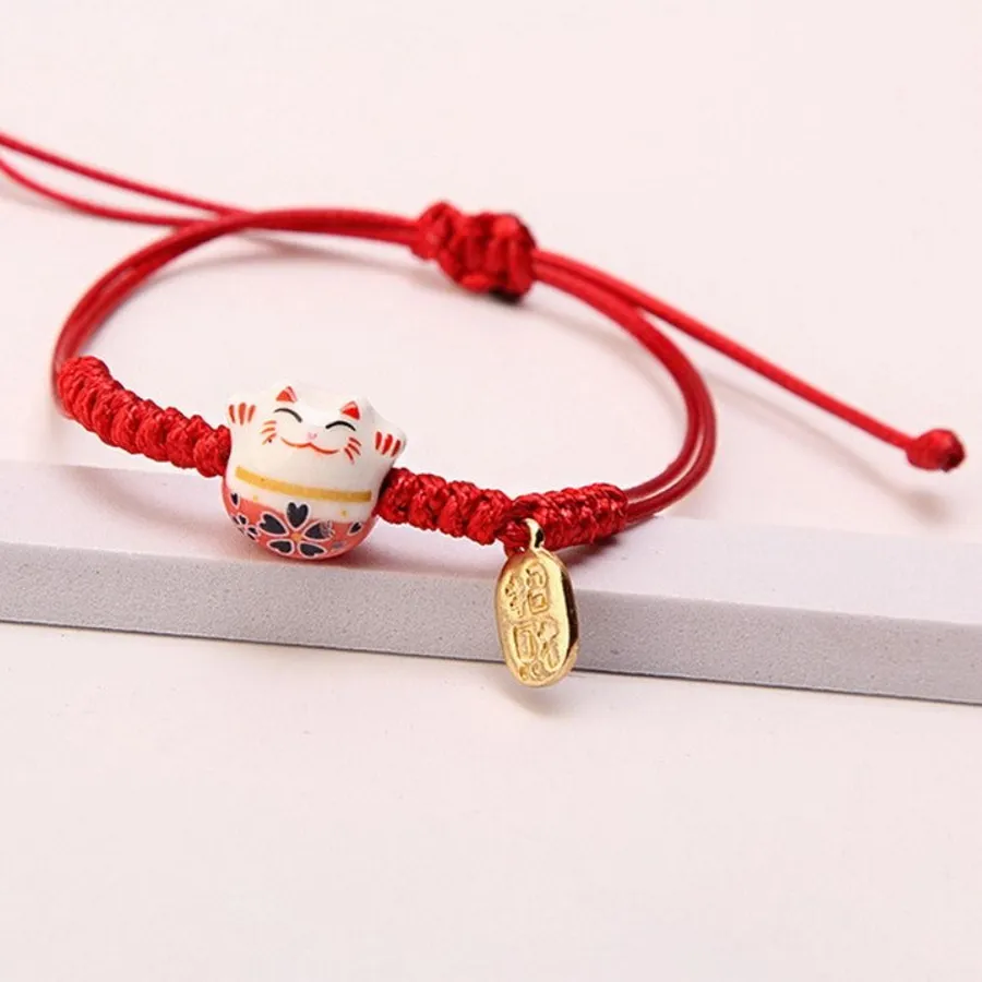 Authentic The Crimson Fortune Talisman Of The Beckoning Cat