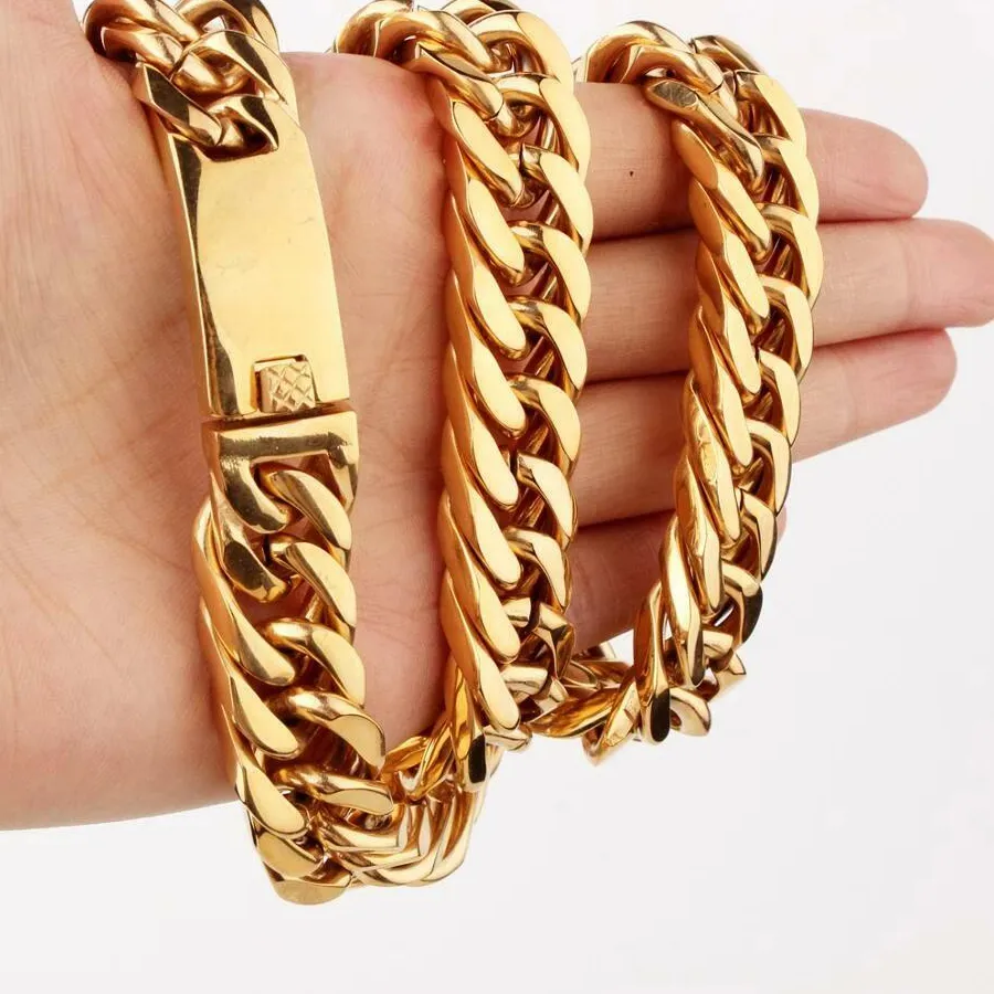 Authentic Unlock the Mystique of the Golden Guardian: Protective Link Chain for the Modern Warrior