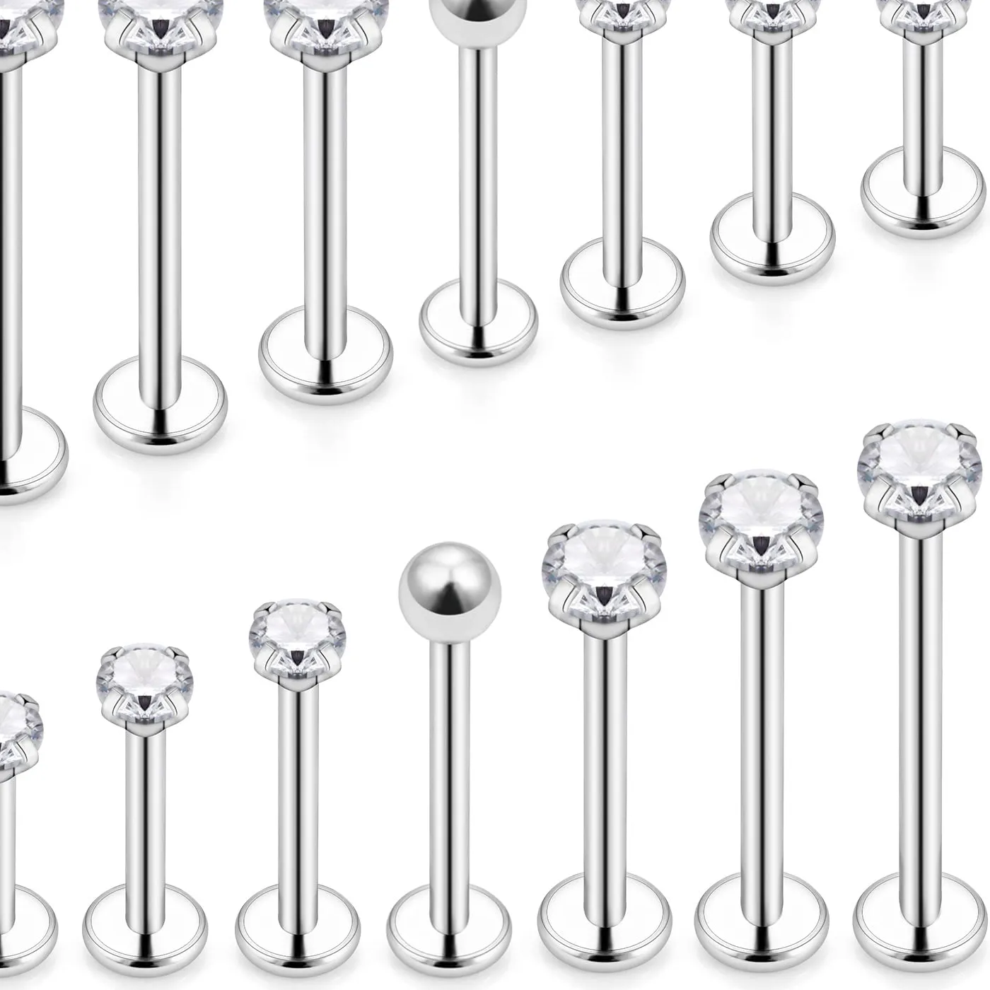 Authentic Radiant Gateway Gold- Plated Labret And Lip Stud Talisman