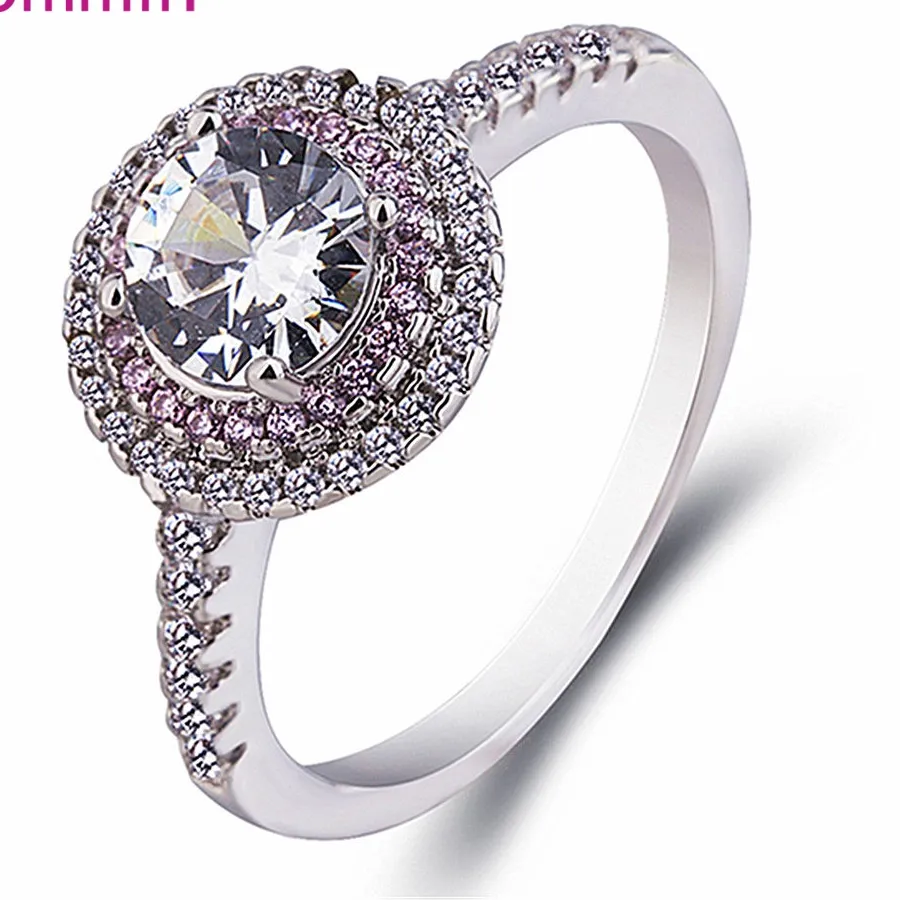 Authentic Geometric Jewelry Rings For Fine Rings S925 Silver Princess Marriage