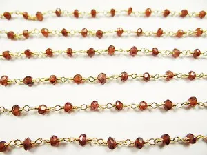 Authentic The Crimson Pulse: Hand-Linked Garnet and Gilded Talismanic Chain