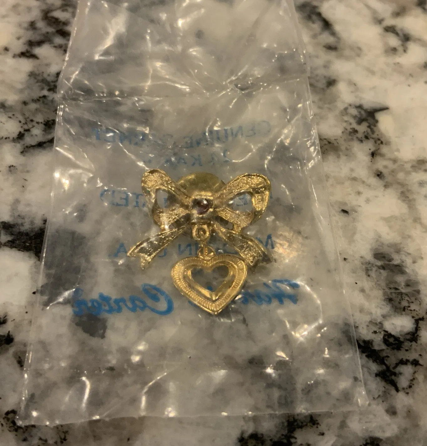 Authentic The Garnet Heart of Eternal Devotion Pin