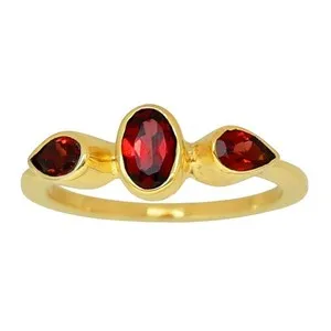 Authentic The Solar Ember: Hessonite Garnet Manifestation Ring