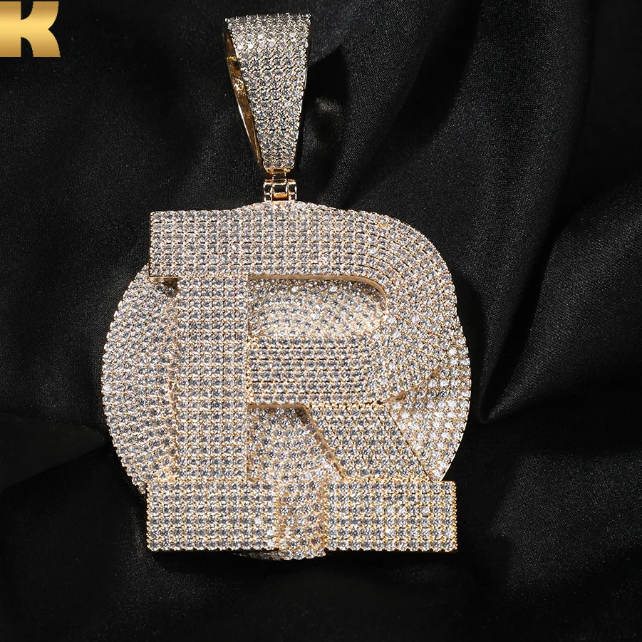 Authentic The Gilded Sigil Custom Initial Medallion With Zirconia Facets