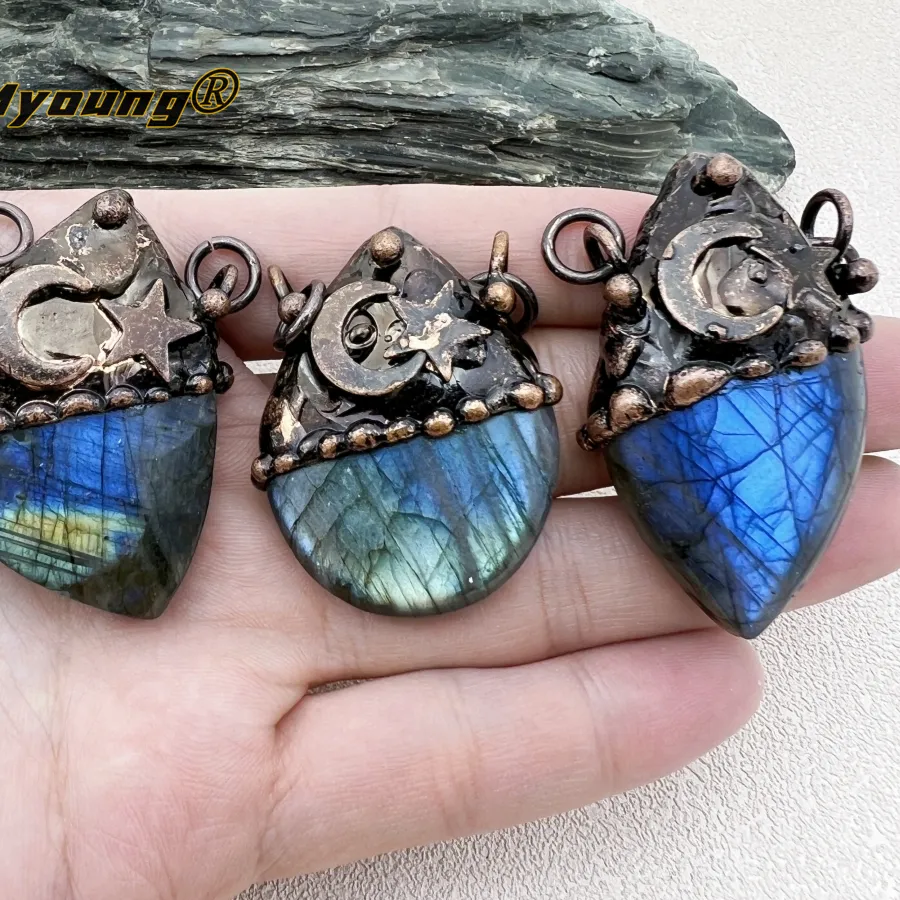 Authentic Celestial Starlight Labradorite And Moonstone Talisman