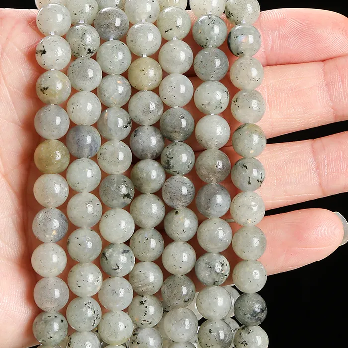 Authentic Aurora Borealis Veil White Spectrolite And Labradorite Sacred Beads