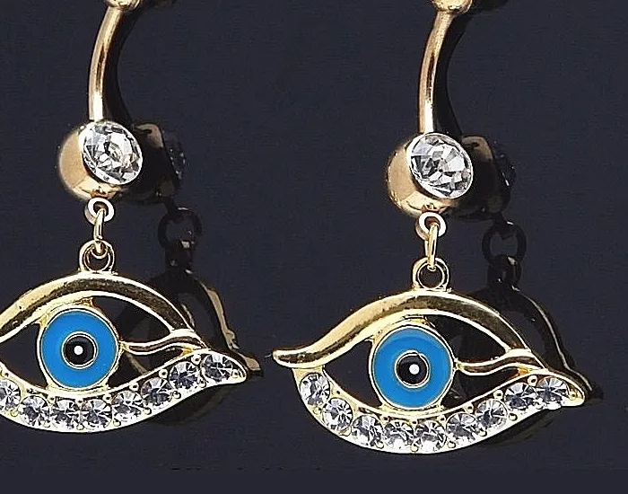 Authentic Gilded Ward of the All-Seeing Gaze Navel Talisman
