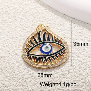 Authentic Radiant Amulet of the All-Seeing Eye in 18K Gold