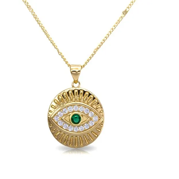 Authentic The Gilded Sentinel: Emerald Eye Protection Amulet