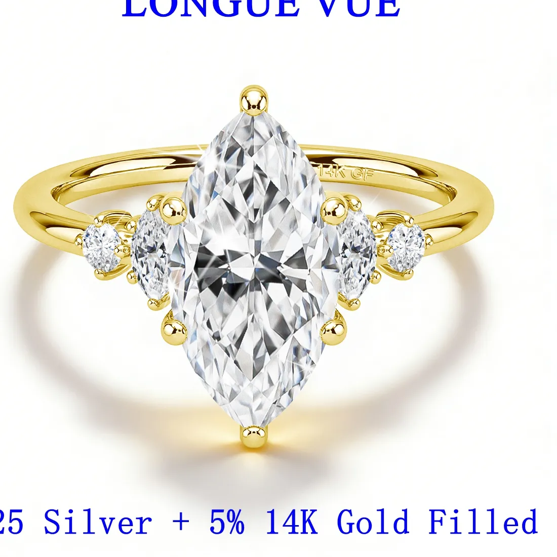 Marquise Cut Moissanite Ring A Mystical Embrace Of Eternal Love