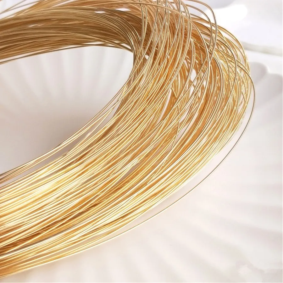 Authentic Eternal Radiance 14K Gold Plated Semi Hard Wire For Sacred Crafting