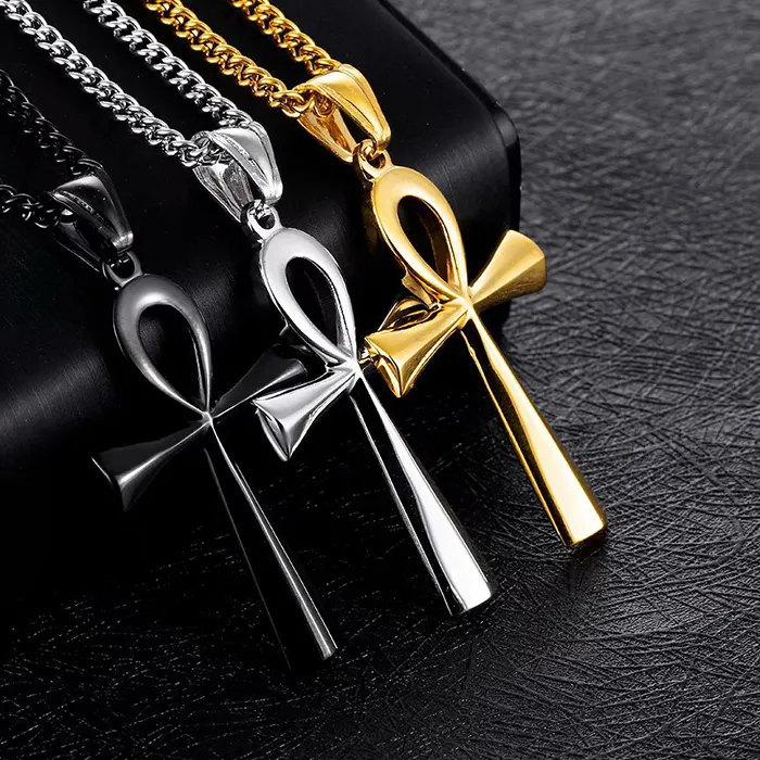Authentic The Eternal Key of Ra - Sacred Ankh Life Force Gold Amulet