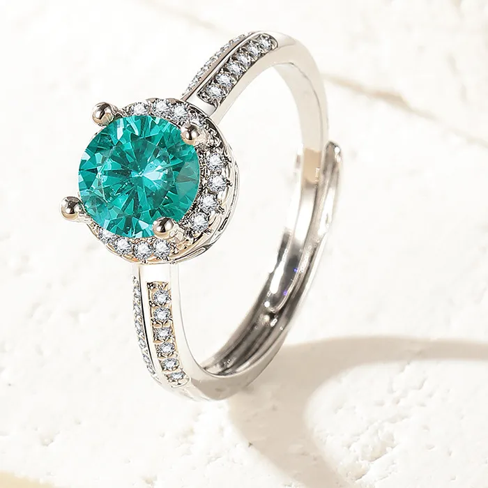 Authentic The Celestial Luminescence Open- Back Ring Of Eternal Radiance