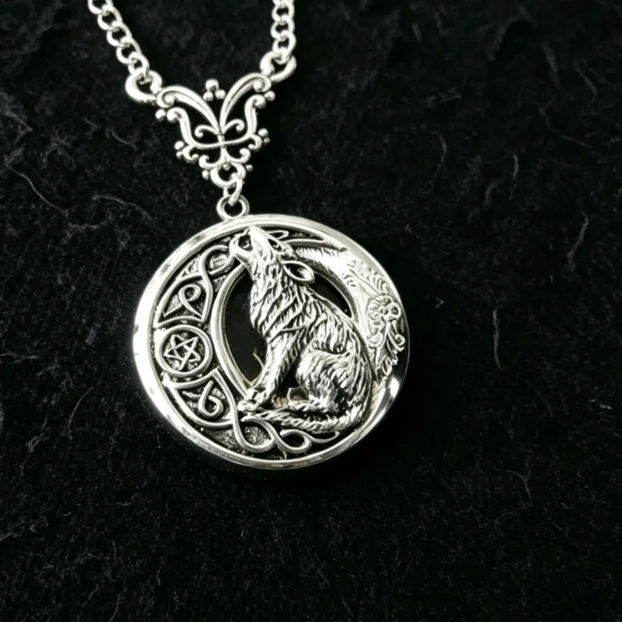 Authentic Lunar Howl Celtic Pentagram Gold- Plated Talisman