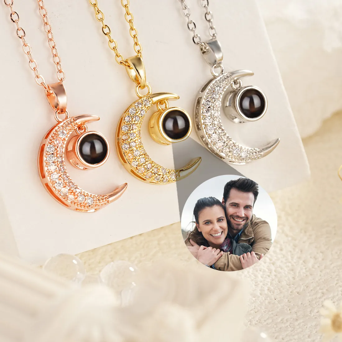 Authentic Whispers Of The Moon A Custom Portrait Amulet